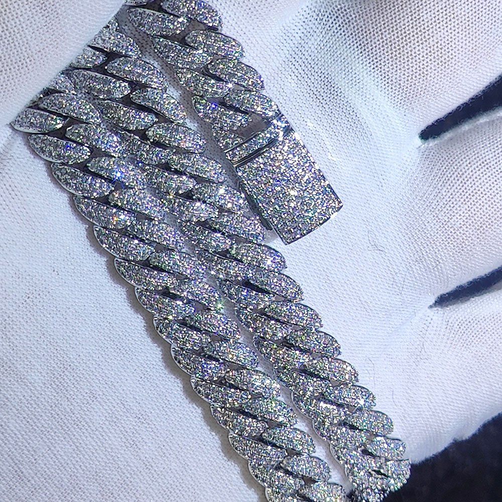 Catenine: Iced out Kette gold – Nuovo e nell'imballaggio originale da Suhr venduto da sjay.Cv 1