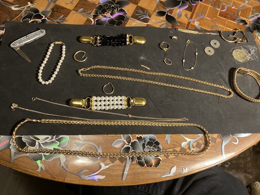 Lot De Bijoux Vintage – Fond De Tiroir, Années 70, Avec Montre, Occasion