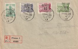 R-Brief Posta Fiume 1926