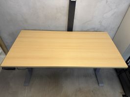 Steh-Sitz-Tisch Buche 160x80cm elektrische H.verstellung mit