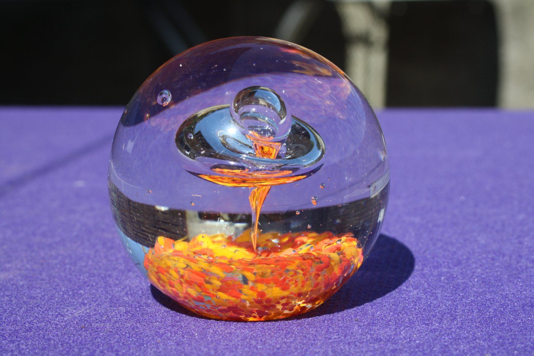 Verres: GLASKUGEL PAPERWEIGHT BRIEF - BESCHWERER – D'occasion à Wauwil par Pneuedy 1