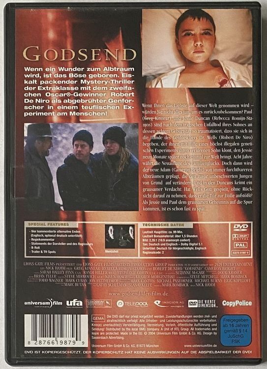 Tutti i DVDs: Godsend (Versandkostenfrei) – Usato da Flums venduto da Asquillo 1