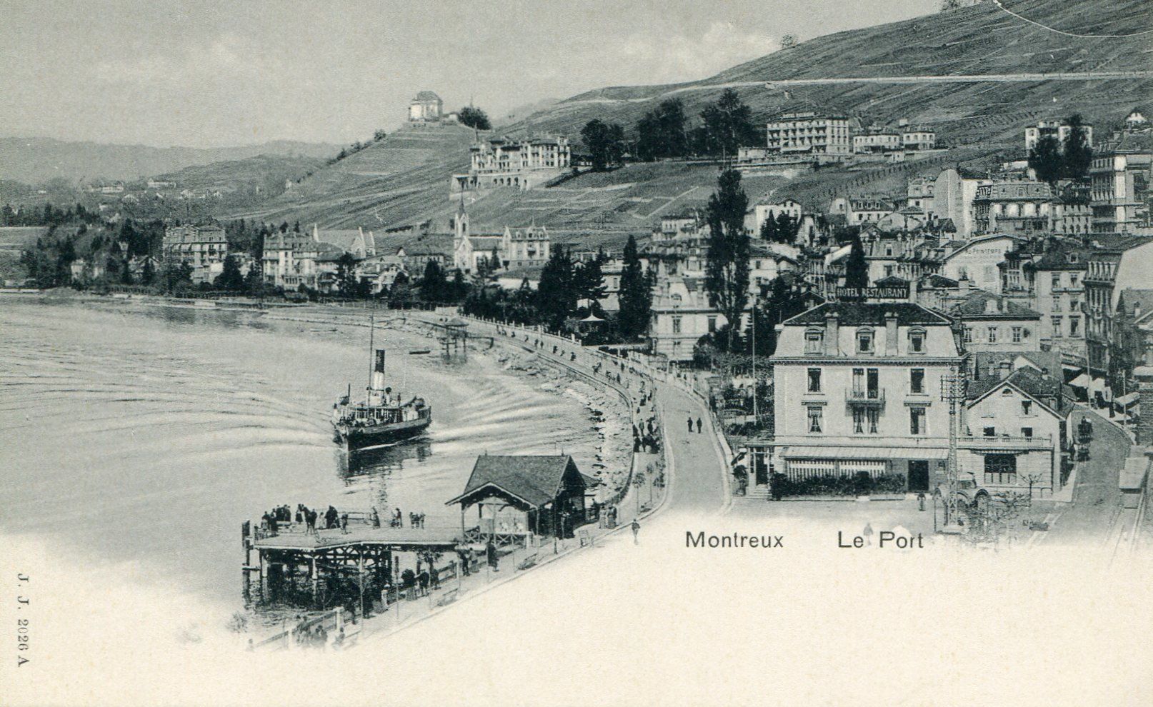 Cartes postales: Montreux - Le port – D'occasion à Les Avants par Jaman7
