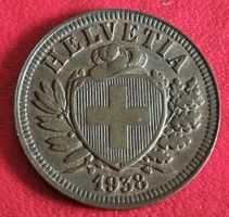 2 RAPPEN JAHR 1938 - SCHWEIZ