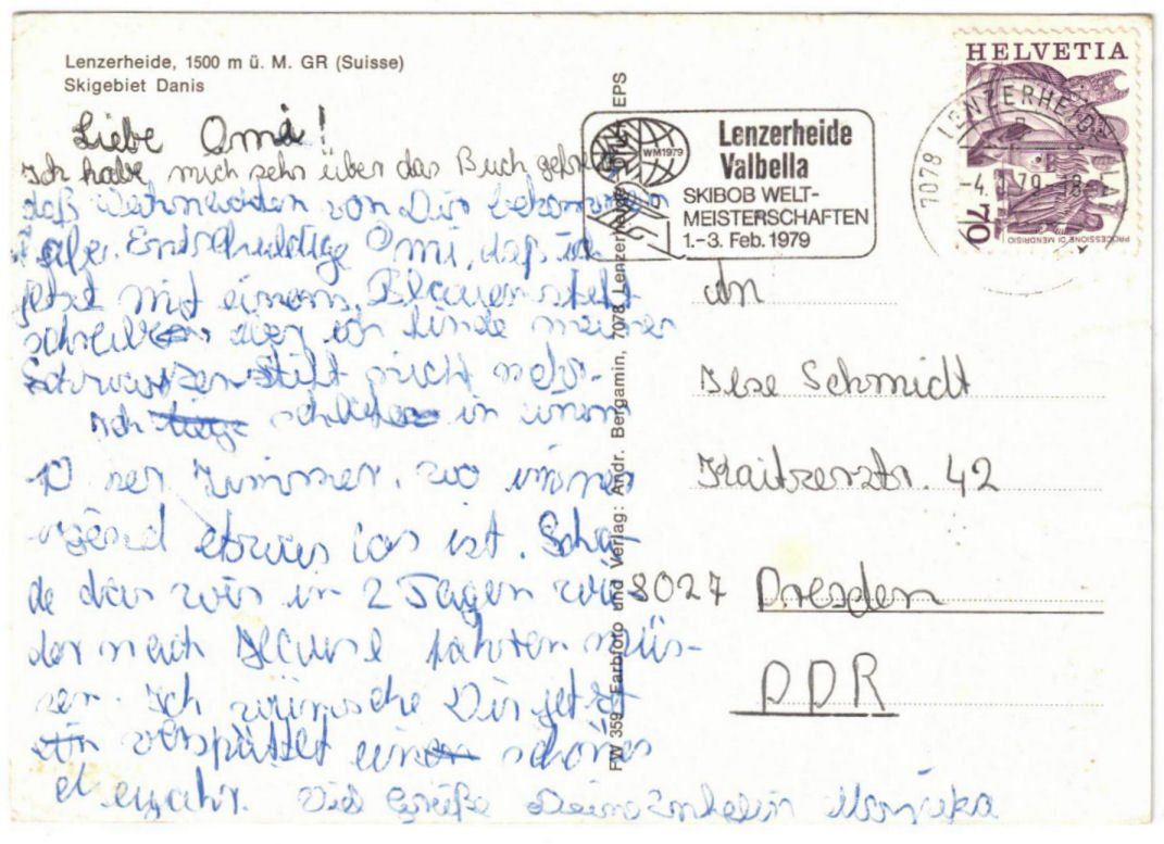 Cartoline postali: Lenzerheide - 4 Bild AK Piz Danis – Usato da Binningen venduto da Mountainrider 1