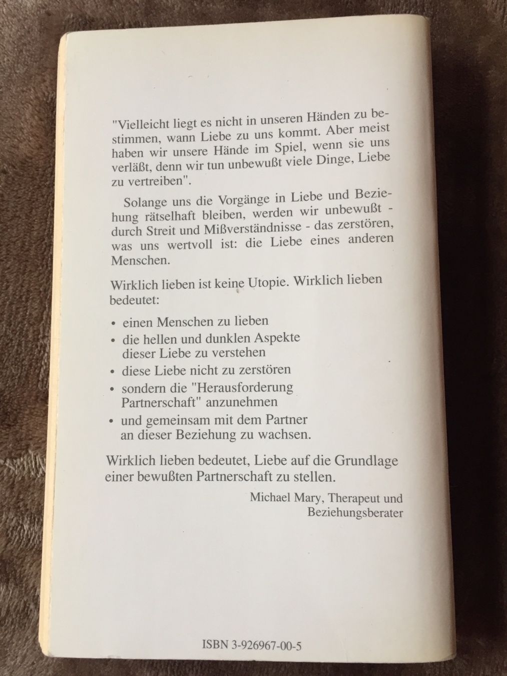 Libri: BUCH Wirklich lieben - Michael Mary – Usato da Genève venduto da k1164 1