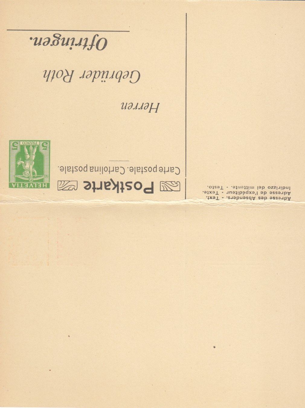 Alle Briefmarken: SGK PPK 273 Roth Oftringen – Gebraucht aus Bürglen TG von StampGraf 1
