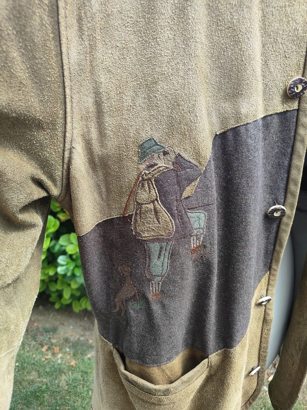 Jacken: Trachten - Lederjacke Herren Patchwork mit Applikationen – Gebraucht aus Märstetten von rogerdererste 1