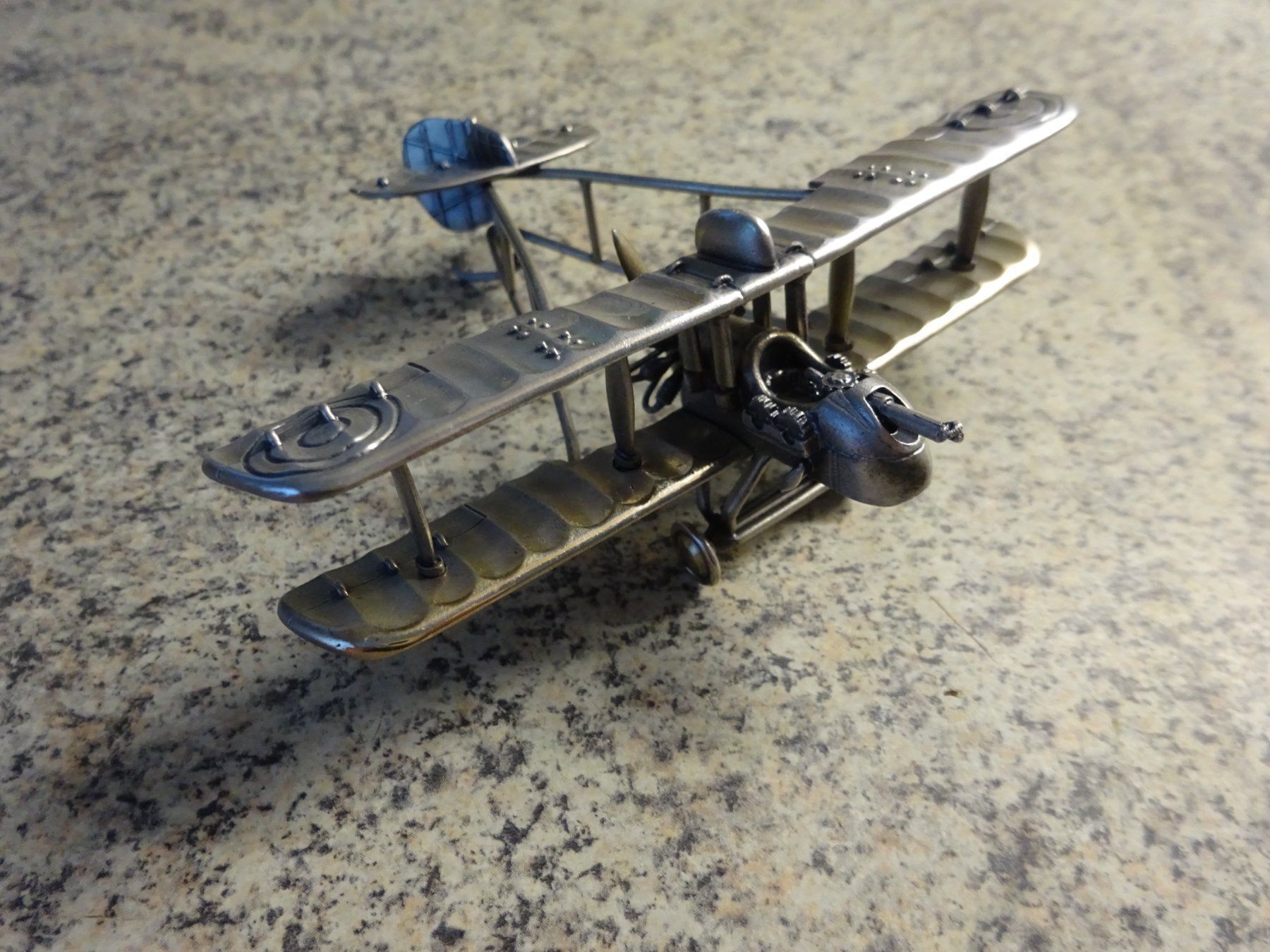 Kit di modellismo & Modellini statici: Doppeldecker Flugzeug / 800 Silber – Usato da Esslingen venduto da eintagammeer 7