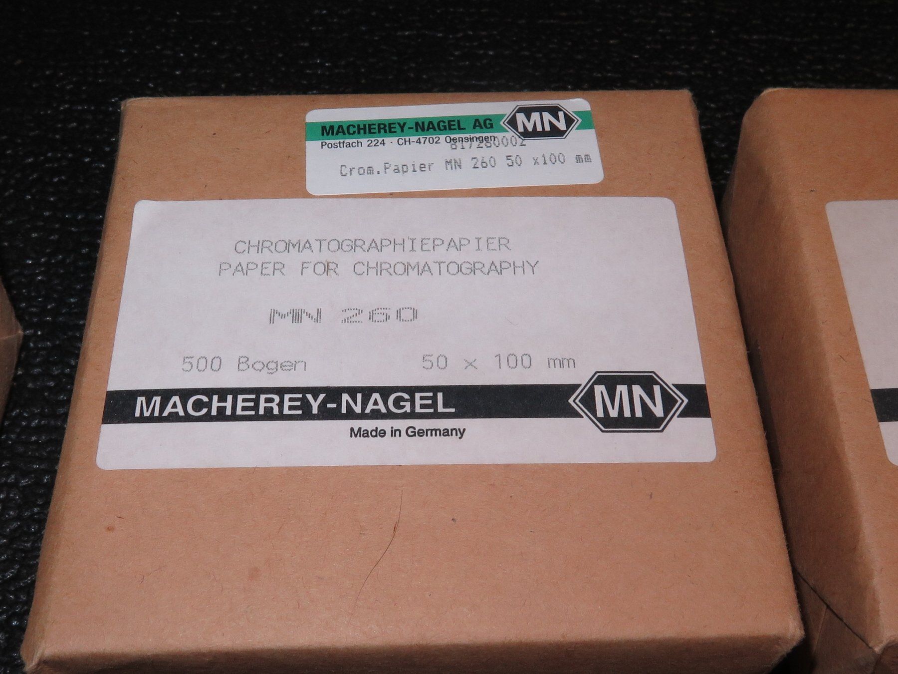 Carta: Chromatographiepapier MN 260, 7 Packungen – Nuovo e nell'imballaggio originale da Basel venduto da Deko1 1
