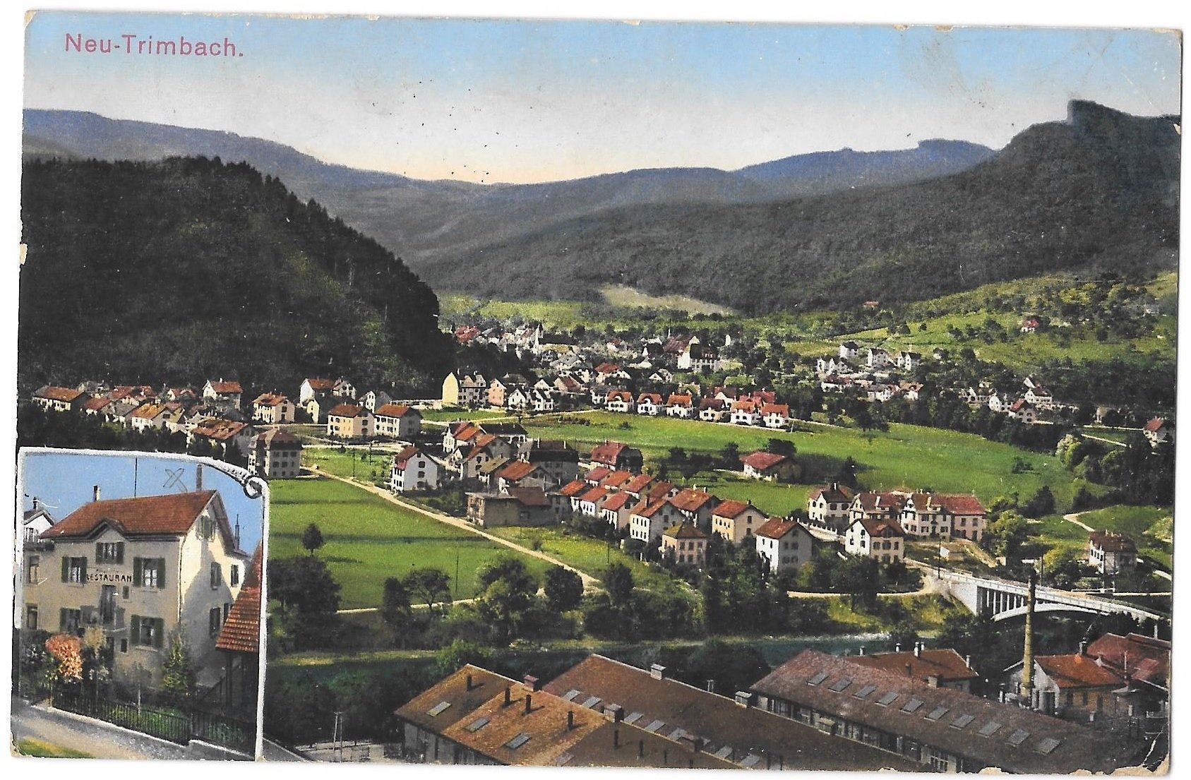 Cartoline postali: Trimbach Neu Trimbach mit Restaurant – Usato da Olten venduto da clotaldi