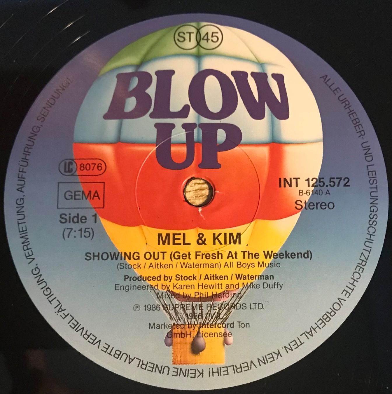 Dischi in vinile: MEL & KIM - SHOWING OUT - MAXI-SINGLE – Usato da Bussigny venduto da vinyl-pas-cher 2