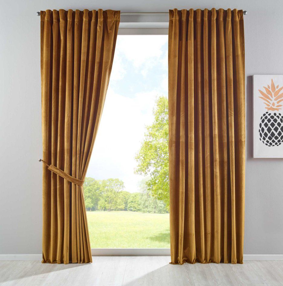 Vorhänge: Vorhänge Samt 2er Set BxH 135x280cm – Neu und originalverpackt aus Adlikon b.Regensdorf von MK-VORHANGSERVICE