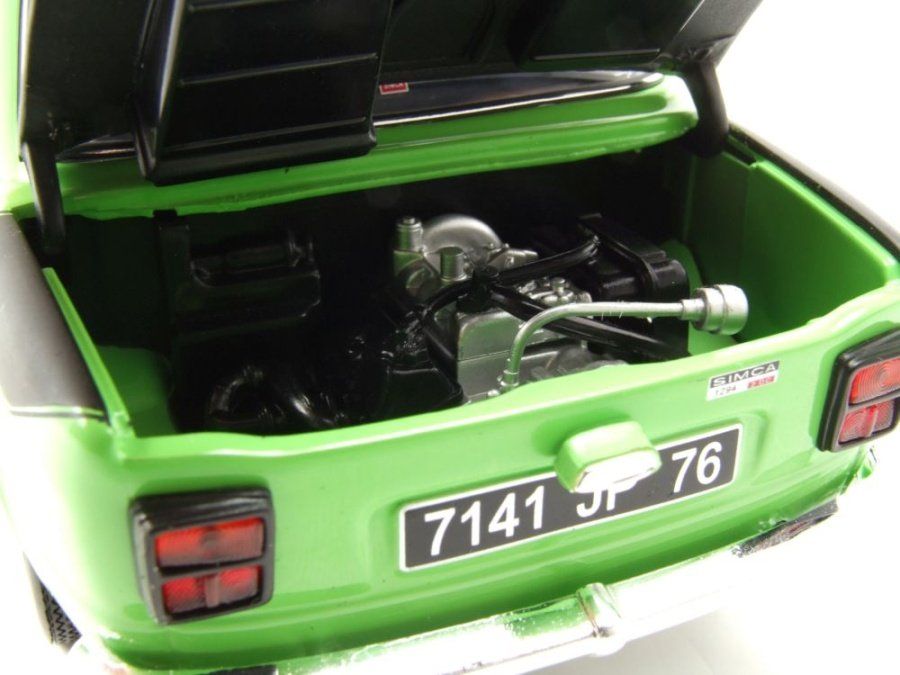 Simca Modellini d'auto: Simca 1000 Rallye 2 Phase II 1976-1978 hellgrün / matt- – Nuovo e nell'imballaggio originale da Gerlafingen venduto da espero88 8