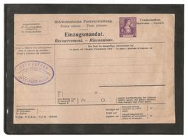 Ganzsache Einzugsmandat 15Rp Helvetia ungelaufen [GS21]