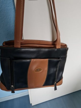 Damen Umhängetasche Braun/Schwarze