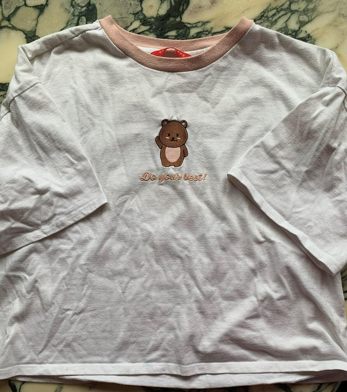 Blusen, T-Shirts & Tops: Gebrauchtes Tee Shirt Pulli 140 146 cm Bär Do your best – Gebraucht aus Luzern von Valie