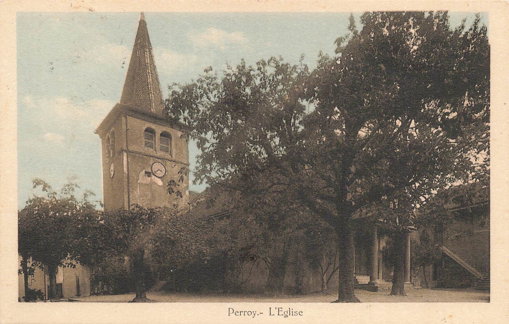 Cartoline postali: Perroy (VD) – Die Kirche – Usato da Biasca venduto da Blenio71