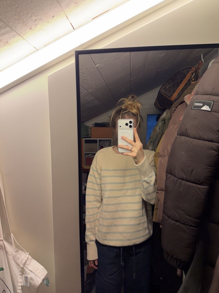Brandy Melville Maglioni & Felpe: Brandy Melville, warmer Strickpullover mit Streifen – Usato da Oberägeri venduto da mic_m272 1