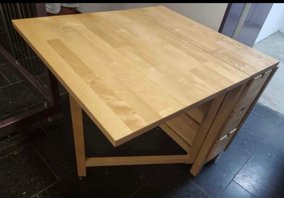 Ikea Tische: NORDEN Klapptisch Birke mit Schubladen – Gebraucht aus Zürich von Anthia 1