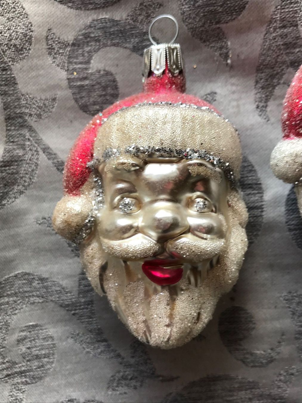 Alle Dekorationen: 3 Weihnachtsmann - Köpfe Kopf Christbaumschmuck – Neu und originalverpackt aus Alpnach Dorf von marvo 4