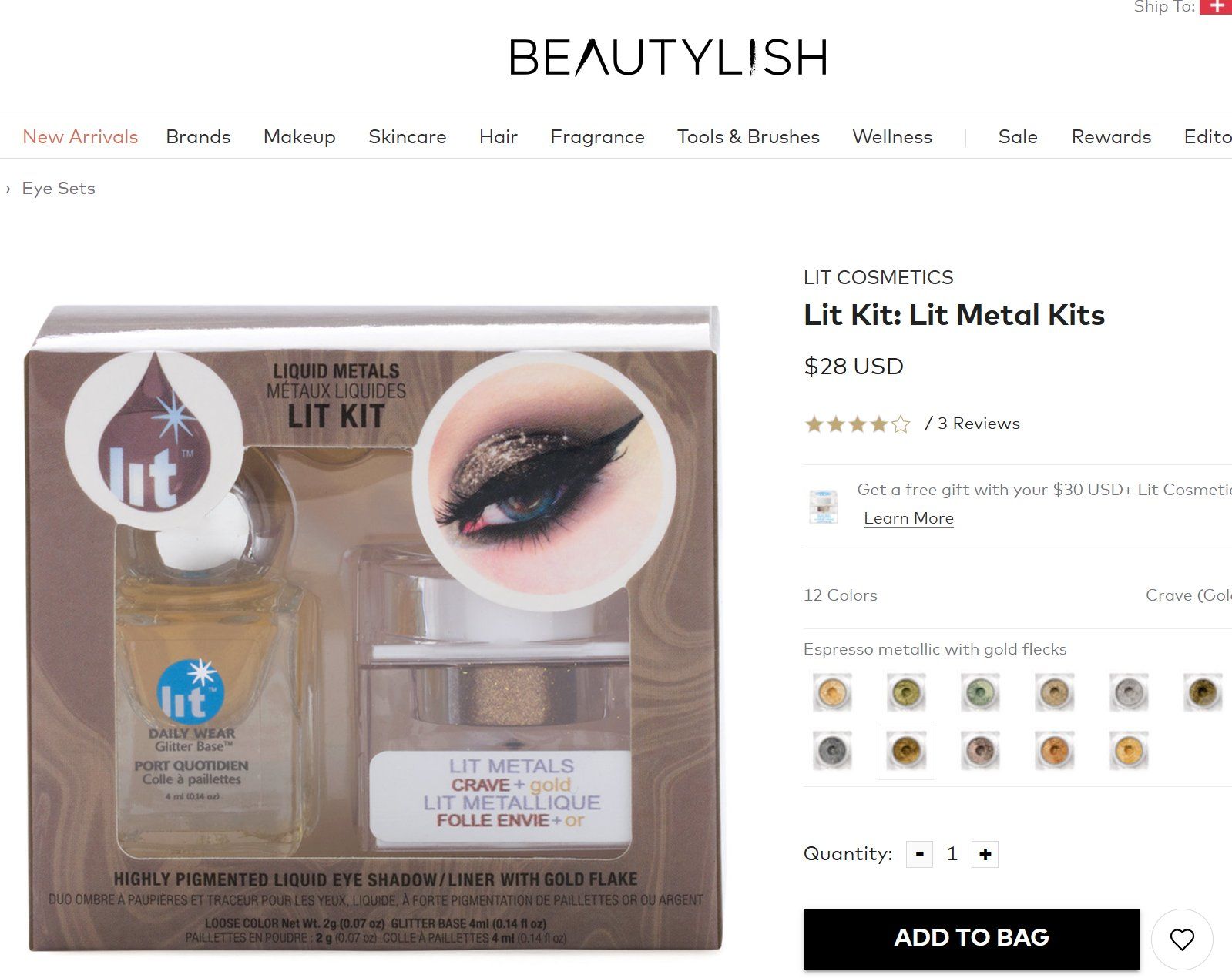 Make-up: Lit Cosmetics Lit Metal Kit Pinsel Lidschatten - Enchanted – Nuovo e nell'imballaggio originale da Cham venduto da Trendy_Outlet 5