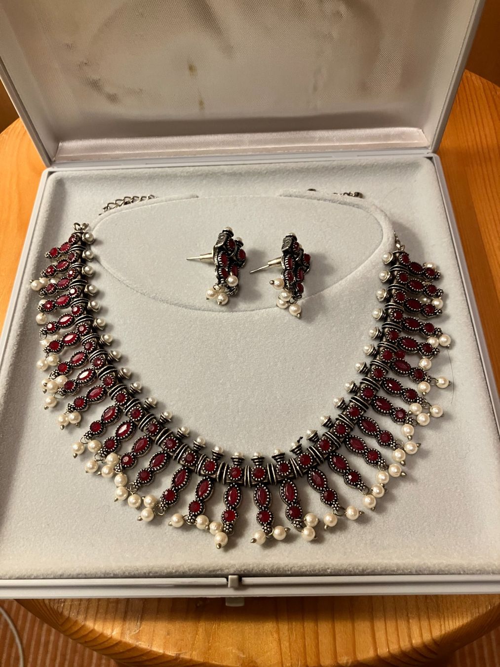 Catenine: Modeschmuck: Halscollier + Ohrhänger aus Indien – Nuovo e nell'imballaggio originale da Zürich venduto da ancillaschmidhauser 5