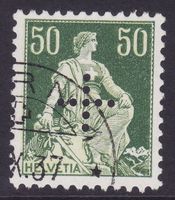 Verwaltungsmarke SBK-Nr. 10 (Eingelochtes Kreuz 1935-1937)