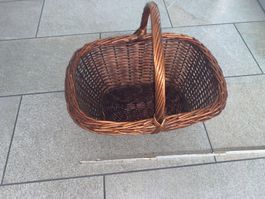 Korb aus Rattan, Einkaufskorb statt Plastiksack