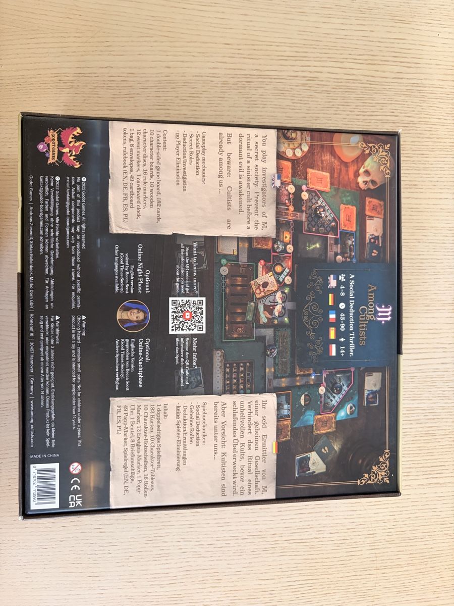 Giochi: Among Cultists: A Traitor Game – Usato da Wädenswil venduto da cla_m9tj 1