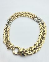 585 Gelb&Weiß&Rose Gold Armband