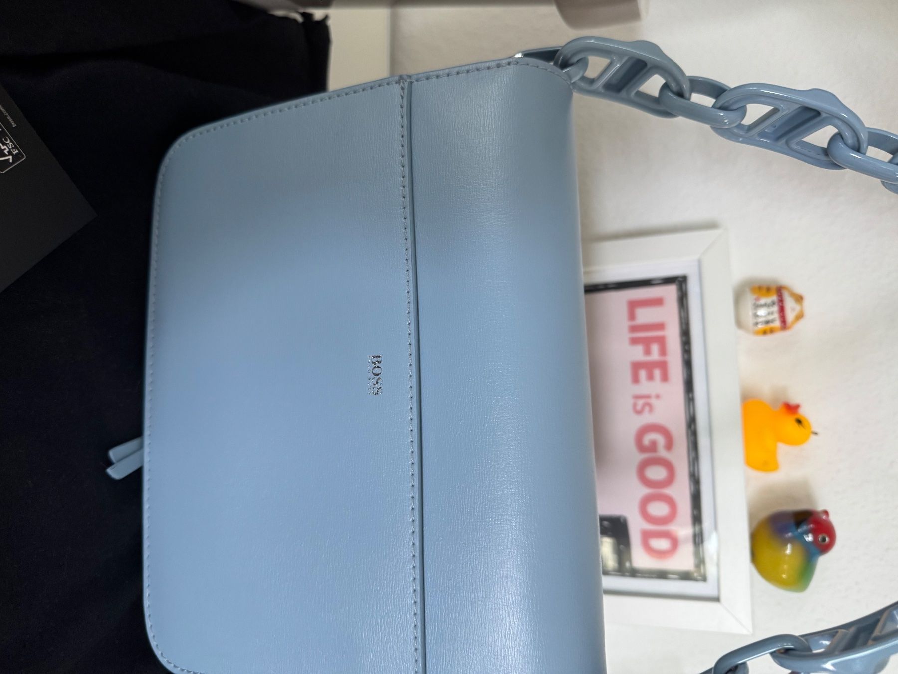 Hugo Boss Borse da donna: BOSS Ella Should Handtasche Bag Hellblau NEU – Nuovo e nell'imballaggio originale da Zuerich venduto da Moochie 2