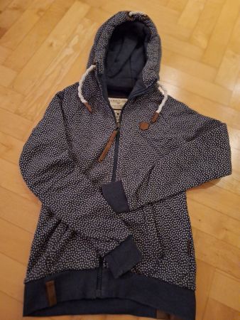 schöne Naketano-Sweatshirt-Jacke in dunkelblau