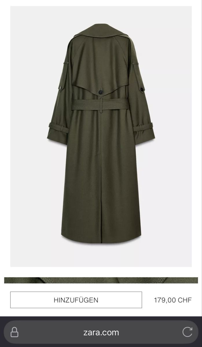 Zara Cappotti: Zara Trenchcoat, Grösse S – Nuovo (secondo la descrizione) da Hombrechtikon venduto da mha_m5kx 1
