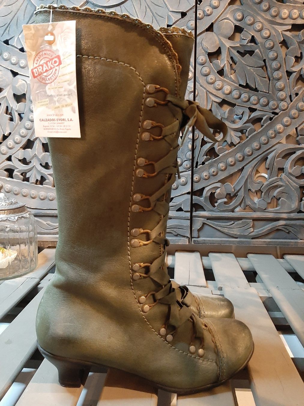 Scarpe da donna: wunderschöne BRAKO Stiefel dunkel grün 38 – Nuovo (secondo la descrizione) da Bern venduto da Preloved.Nile.4.Sale 4