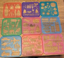 Tupperware Zeichnungs Schablonen Set