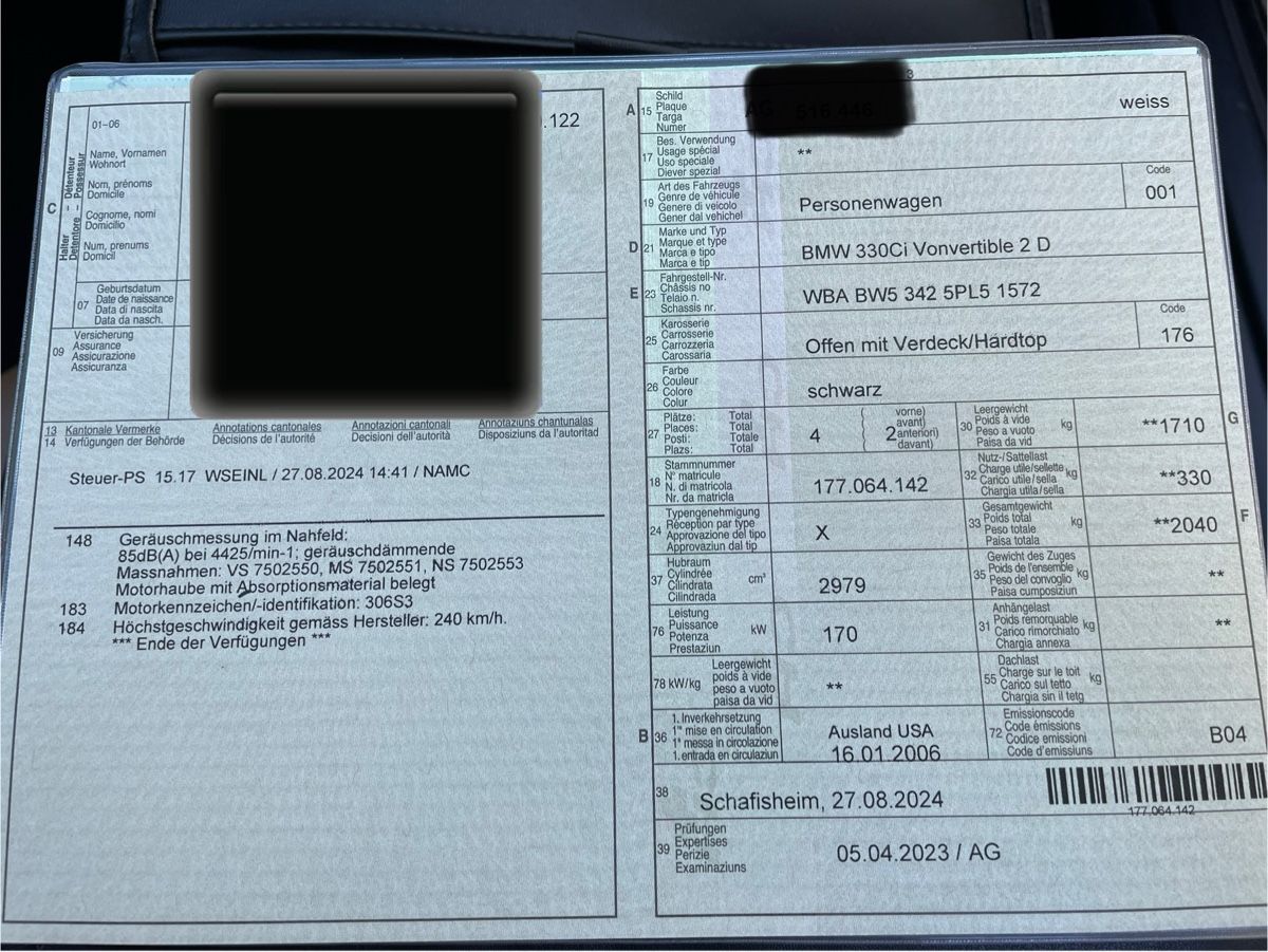 BMW Automobili: BMW E46 330Ci Cabriolet – Usato da Hornussen venduto da jan_9kdk 9