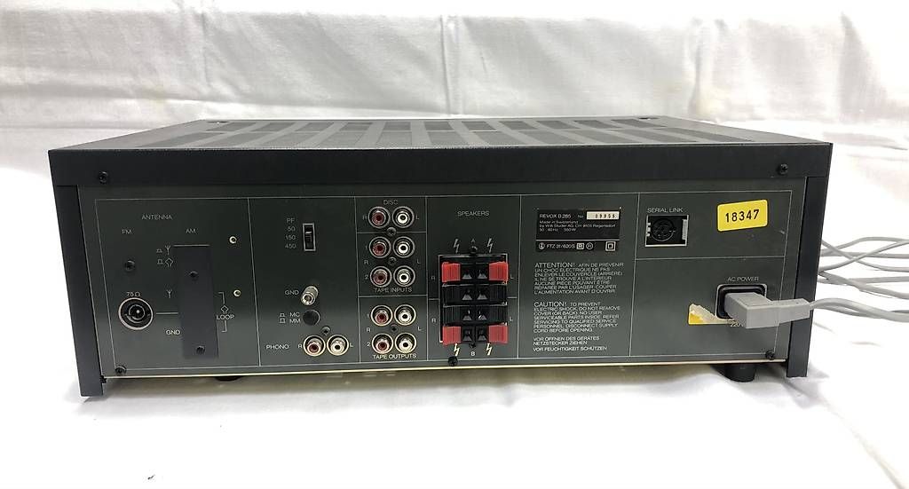 Revox B285 Receiver (Gebraucht) in Niederglatt ZH für CHF 400 – nur ...