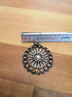 Silber Anhänger filigran, Trachtenschmuck