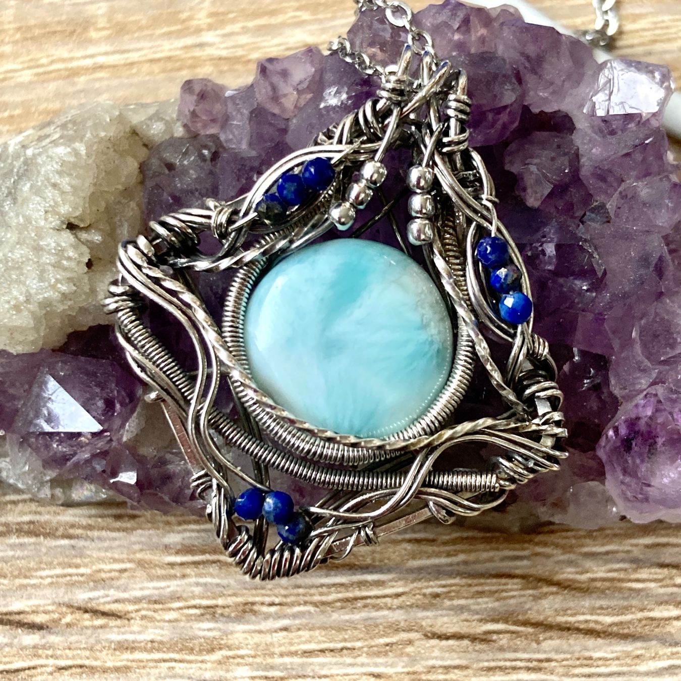 Catenine: Larimar Halskette in Silber 925 – Nuovo (secondo la descrizione) da Solothurn venduto da Kiki_Di 3