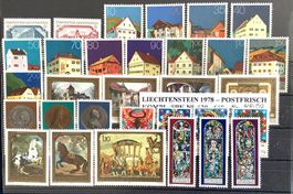 1978 Liechtenstein Jahresausgabe Postfrisch **
