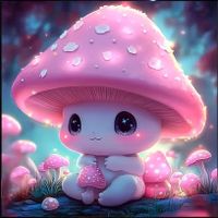 Diamond Painting: funkelnder Pilz 40x40cm