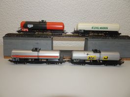 4x LIMA  Kesselwagen SBB, FS, SNCF   H0 DC
