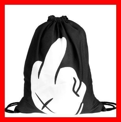 Badirucksack Rucksack Mittelfinger Fuck you Kordeln Backpack