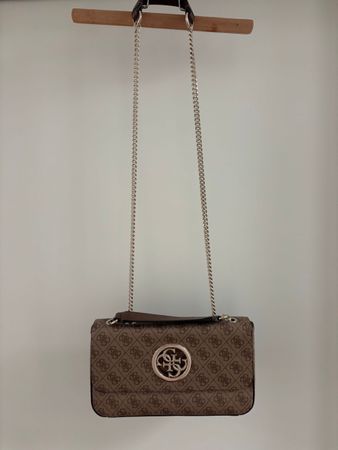 Guess Handtasche braun mit Kette in gutem Zustand