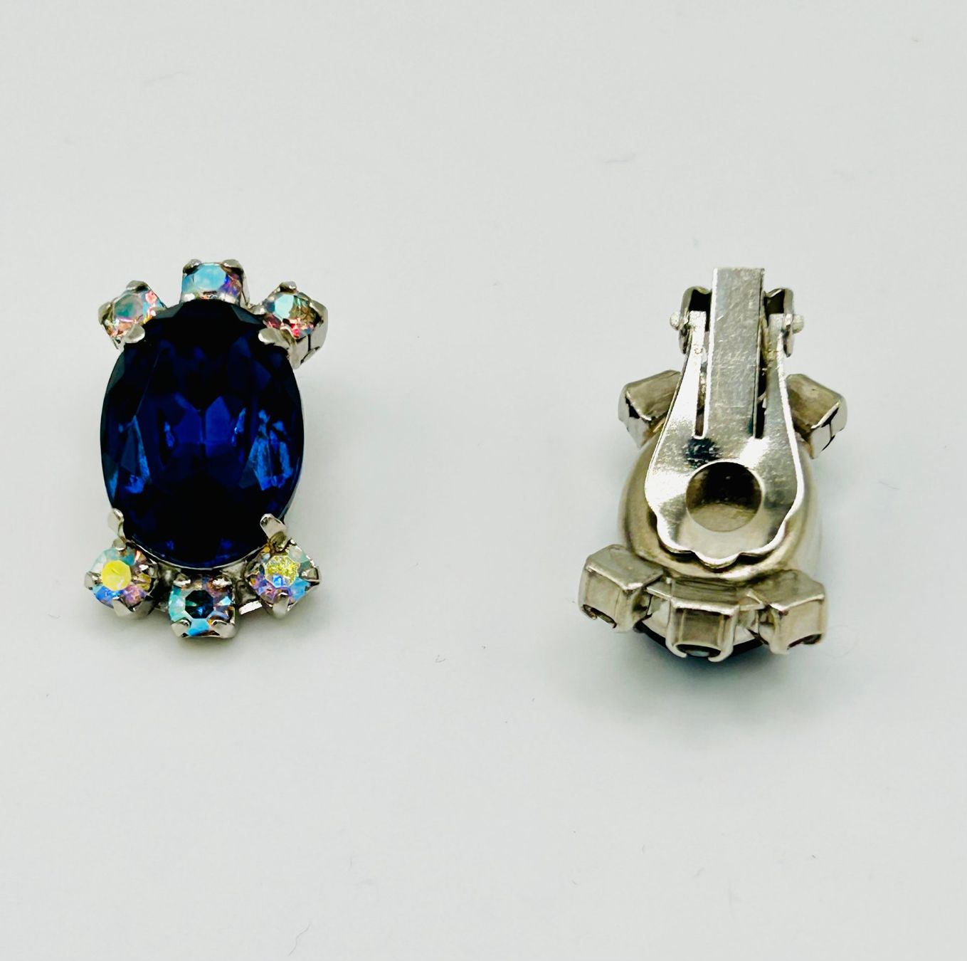 Boucles d'oreille: Ohrclips mit blauem Stein – D'occasion à Turgi par dewi2003 1
