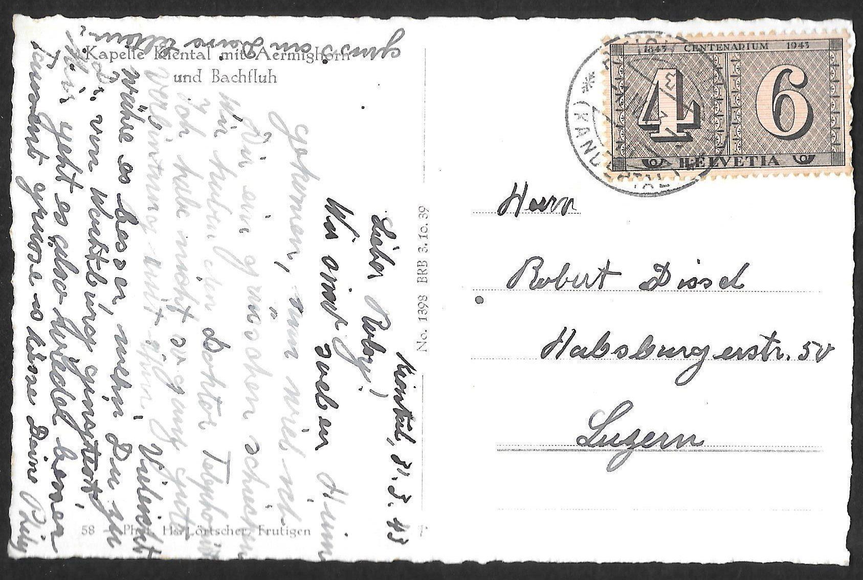 Cartoline postali: Kiental Kapelle – Usato da Olten venduto da clotaldi 1