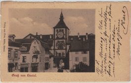 BL 20 Gruss von Liestal «Salmenbräu Rheinfelden» 1902