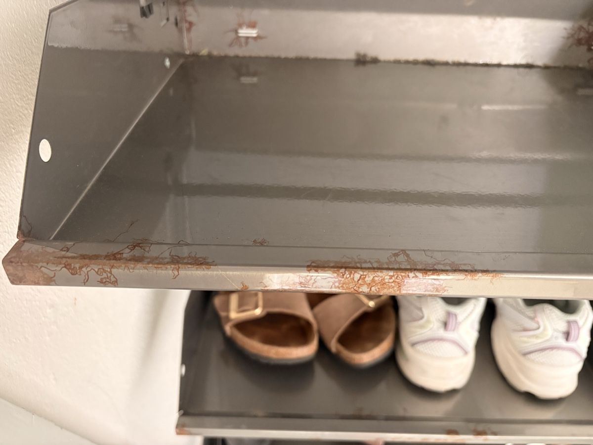 Armadi: Schuhschrank 5 Fächer Metall grau – Usato da St.Gallen venduto da Levantera22 4