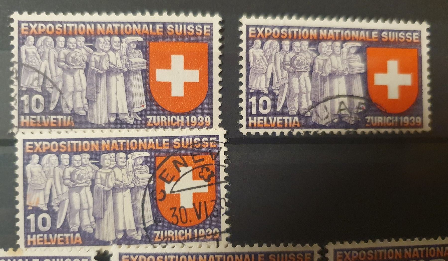 Tutti i francobolli: Schweizerische Landesausstellung 1939 PF – Usato da Balgach venduto da SIMEON27 1